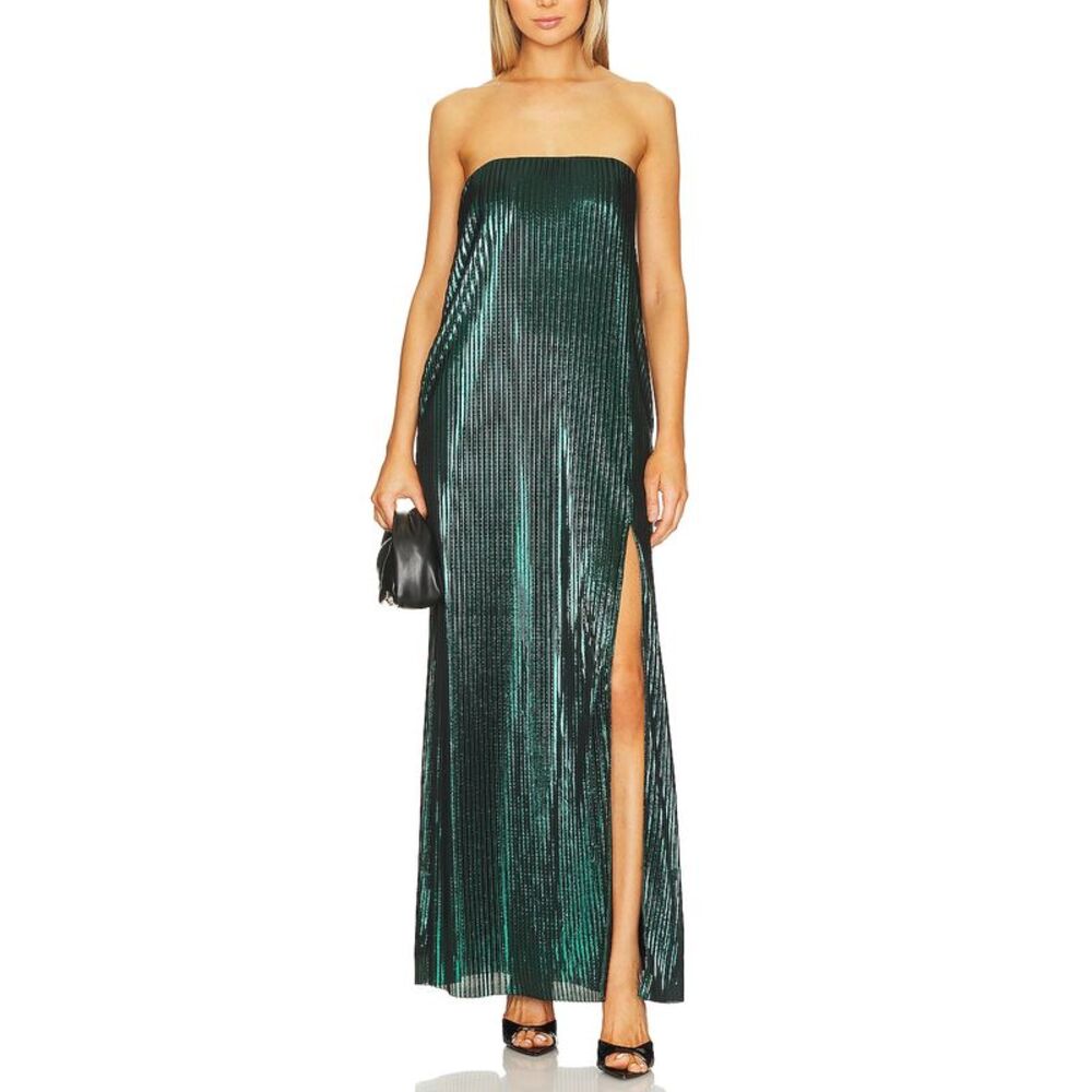 House of Harlow 1960 Green Strapless Maxi Dress